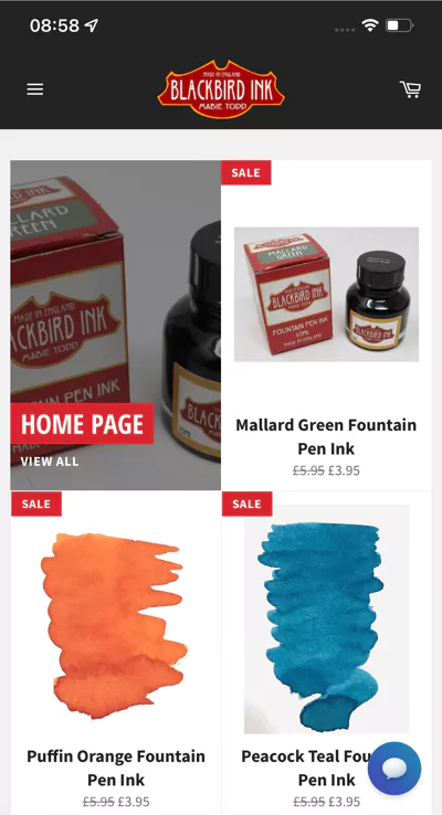 Blackbird Ink - Bottled fountain pen ink