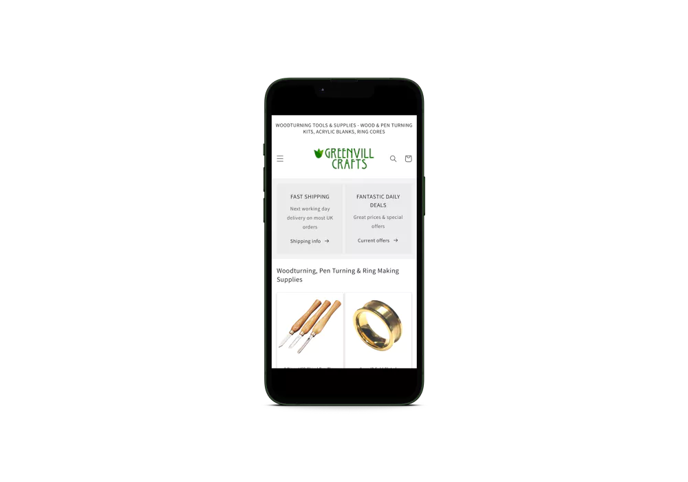 Greenvill Crafts - Woodturning supplies and tools